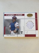 2003 Leaf Certified Materials Ivan Rodriguez Fabric Of The Game GU Jersey 46/100
