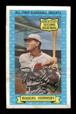 1970 Rold Gold All time Baseball Greats 7 Rogers Hornsby fair (cracked surface) 