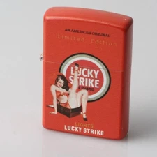 Limited Edition  Double Sided  Lucky Strike  Pinup Zippo Lighter