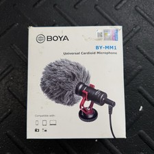 BOYA BY-MM1 Cardioid Microphone for Phone or Tablets, DSLR cameras RETAIL Shield