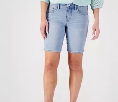 NYDJ Ella High Waist Denim Shorts Poetry Plus Size 18WP 18 Wide Petite