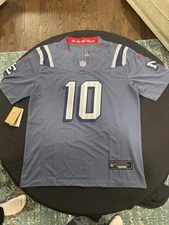 #10 Drake Maye Rival Series Fuse Nike On Field Limited Stitched Jersey BRAND NEW