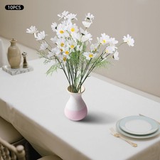 10 Bundles Artificial Flower Outdoor/Indoor Fake Daisy Silk Flowers Plant Decor