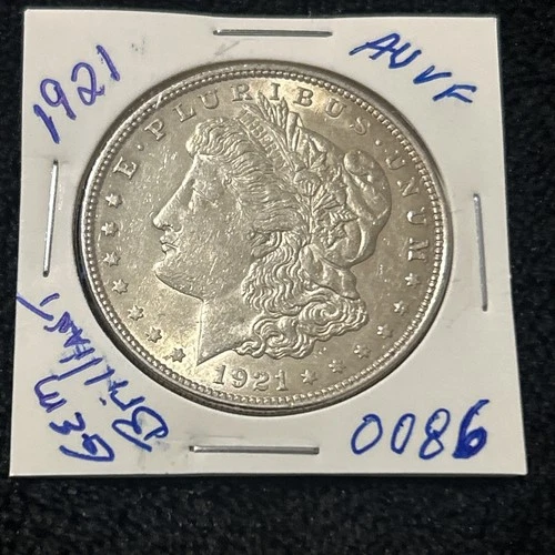 1921 Morgan Silver Dollar AU Gem Brilliant