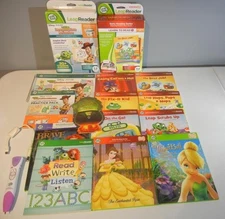 LOT LeapFrog TAG LeapReader Read Write Reading Learning System Books Pen Cable