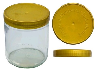 Neutrales Honigglas 500g - Gewindeform PANO 80 - 12er Karton 