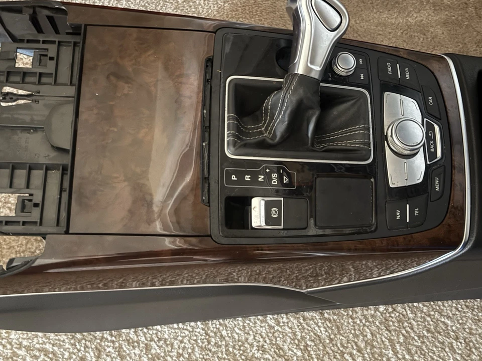 Juego de molduras interiores de madera para Audi A6 A7 C7 2013-2017 Foto 2 de 2