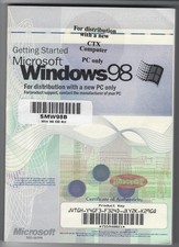Vintage Microsoft Windows 98 Booklet with Used Product Key