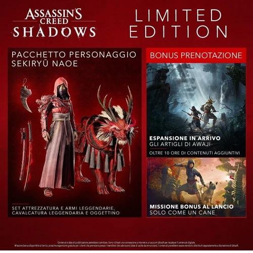 ASSASSIN'S CREED SHADOWS SPECIAL EDITION PS5 ITALIANO PLAYSTATION 5 Copertina EU - Imagen 3 de 7