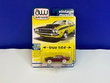 AUTO WORLD 1/64 SCALE VINTAGE MUSCLE 1970 DODGE CHALLENGER T/A ULTRA RED