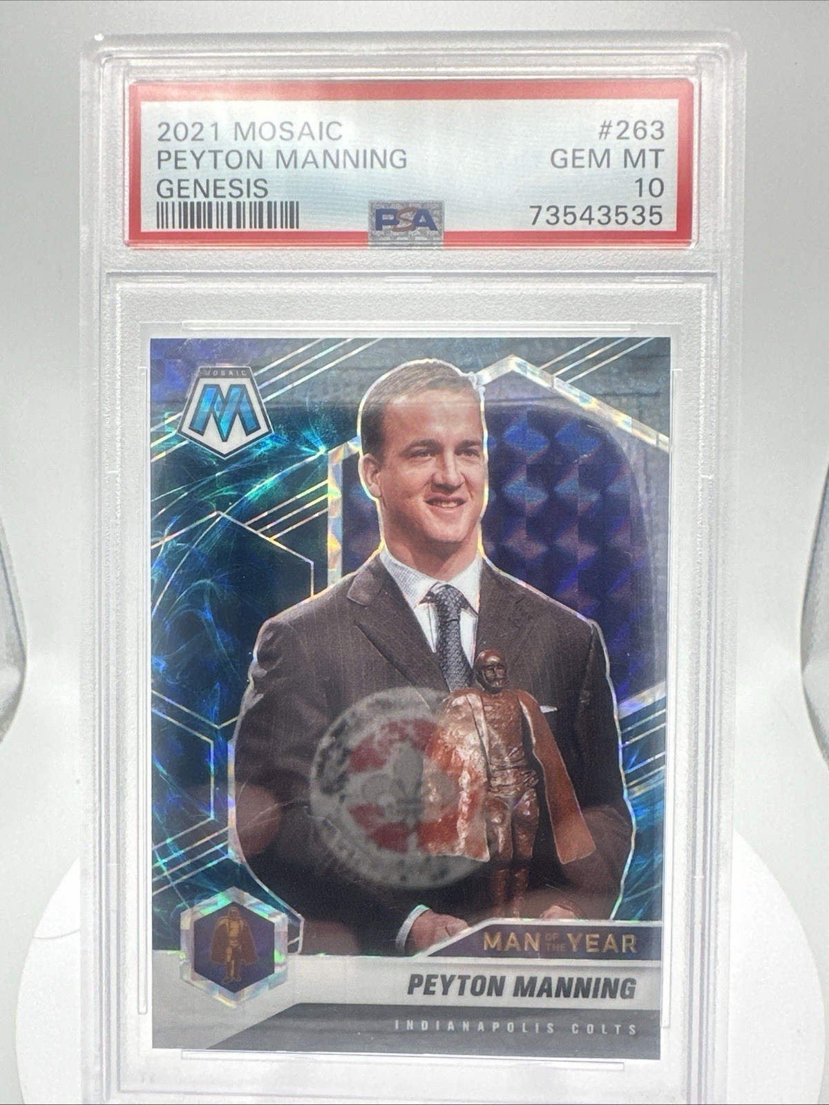 2021 Mosaic Peyton Manning Genesis PSA 10 Only 23 PSA 10’s in Existence !!!!