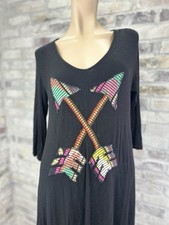 Judith March Anthropologie Embroidered Mini Dress Tunic Large