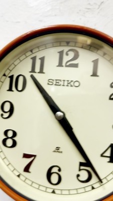 Vintage Seiko Orange Wall Clock – Japan Industrial Electric Slave