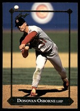 Donovan Osborne 1992 Leaf #BC-19 Cardinals MLB READ FREE SHIPPING AutographDen