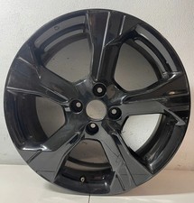 1x Alufelge 17 Zoll 6.5" 4x100 50ET Glanz Schwarz 40300-5FA5 Nissan Micra I K14