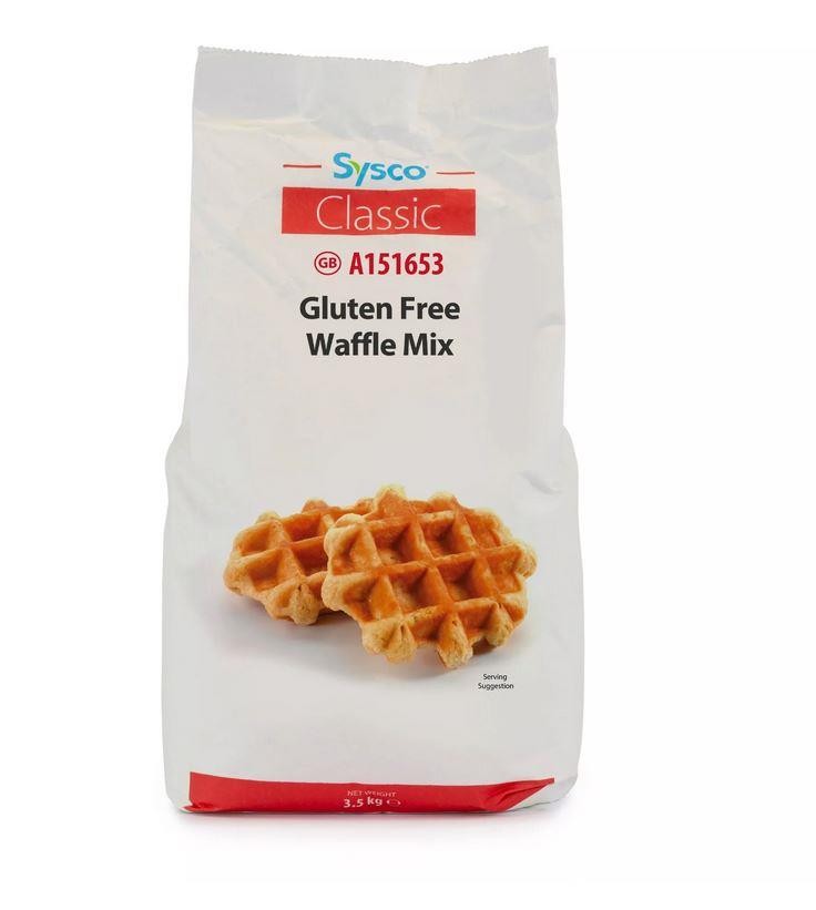 Sysco Classic Gluten Free Waffle Mix 3kg