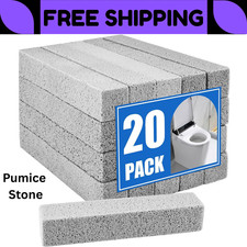 20Pack Pumice Stone for Toilet Cleaning Bowl Stick,Powerfully Cleans Hard Water