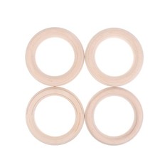 2Pcs/Pairs Wooden Ring Portable Crossfit Gymnastics Rings Shoulder Strength Ring