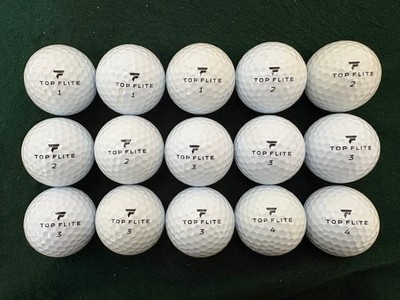 15 TOP FLITE BOMB GOLF BALLS - MINT/NR MINT - NO LOGOS - BALLS SHOWN IN PHOTOS