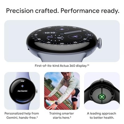 Google Pixel Watch 4 41mm Champagne Gold Aluminum Case Lemongrass 