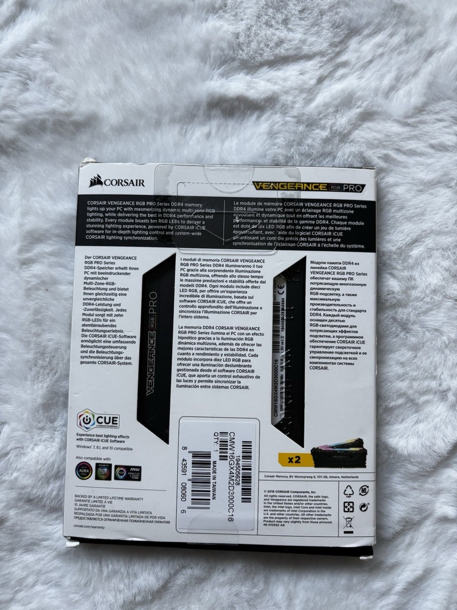 Corsair Vengeance RGB Pro 16GB (2 x 8GB) DIMM DDR4 3000 (PC4 24000