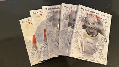 Don Bluth Animation Tutorial DVD Lot Learn to Draw Animate 5 Disc Region 0