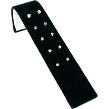 Black Velvet Earring Ramp Holds 5 Pair Jewelry Display
