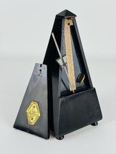 Antico Metronomo Piramide Legno Movimento Meccanico Maelzel Paquet Fine XIX Sec.