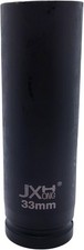 1-inch Drive Metric Extra Deep Impact Socket Heavy-duty6-point 6.3-inch 33mm