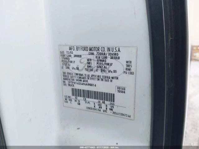 Espejo retrovisor atenuación automática para 00-08 EXPEDITION 2585184 Foto 3 de 4