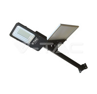 Led-StraßEnleuchte Mit Solarpanel V-Tac 50W 4000K Schwarz VT-ST201 - 23578