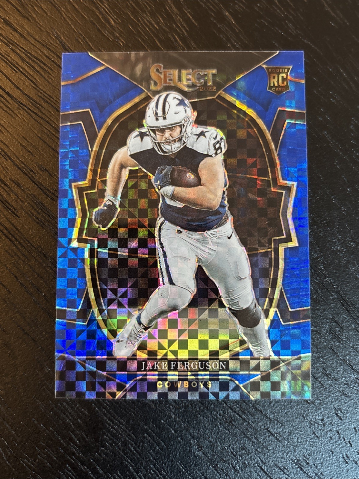 2022 Panini Select Concourse Blue Prizm /199 Jake Ferguson #87 Rookie RC