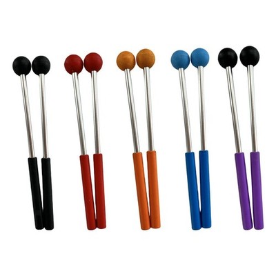 2 Stück Percussion-Drumsticks, langlebiger Gummikopf für
