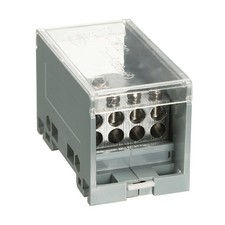 1 in 8 Out Rail Terminal Blocks, 690V 400A Distribution Block 1.73In Width