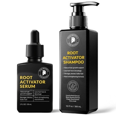 Hair Growth Shampoo and Serum Kit for Thinning Hair 2 Step Scalp Care Set Men