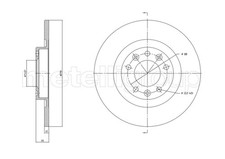 Bremssatz (2 Bremsscheiben) METELLI 23-1760C CITROËN C4 PICASSO II