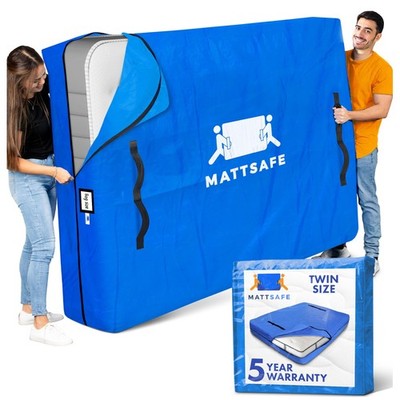 Mattress Bags for Moving and Storage (Twin) Heavy Duty Moving Supplies, 8 Stu...