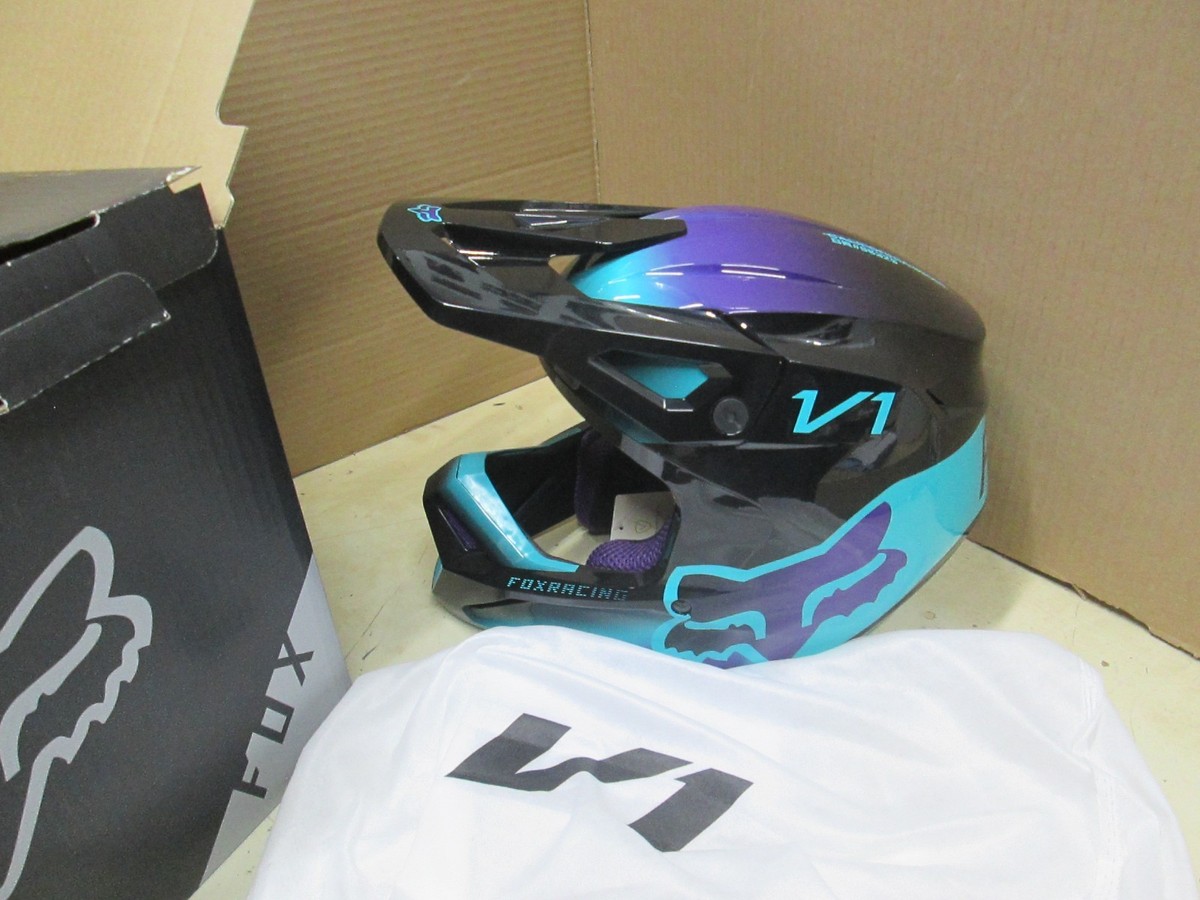 Fox Racing V2 V2 Voke Helmet Fox V2 Voke MX Helmet Flo Red