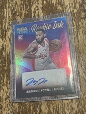 Markquis Nowell 2023-24 Panini NBA Hoops Rookie Card RC Auto Toronto Raptors