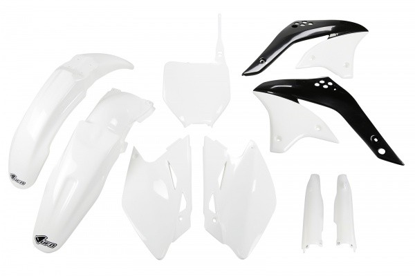 Kawasaki KXF 450 2008 Ufo Plast Verkleidung Kunststoff Kit Full Weiß-image