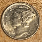 1937 Mercury Dime -AU-Uncirculated - High Grade MS - 90% Silver Dime.