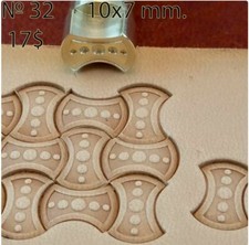 Leather stamp tool for leather craft DIY brass stamp 32