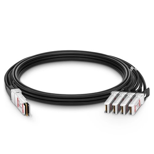 FS Q-4SPC02 2M 40Go Qsfp+ vers 4x 10Go SFP+ Câble Cuivre à Fixation Directe Passive NEUF