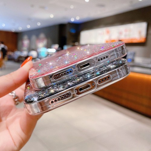 Glitter Case for iPhone 15 14 13 11 12 Pro Max Plus XS 8 7 SE Shockproof Cover - Picture 5 of 15