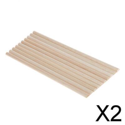 2x 10x 11mm Halbrund Balsaholz Stab DIY Holzmodell