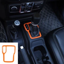 Inner Gear Shift Frame Decor Cover Trim Bezel For Jeep Wrangler JL 2018+ Orange