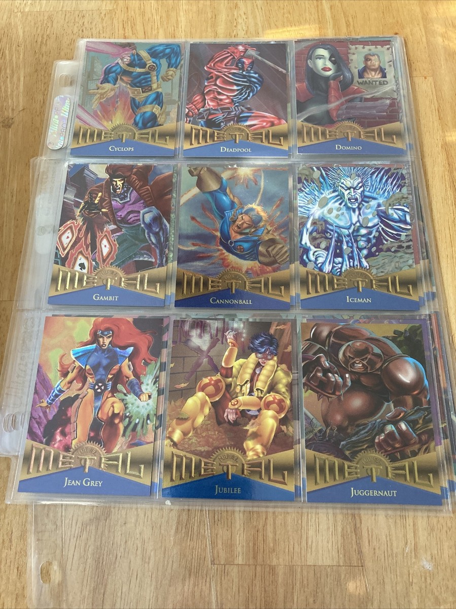 1995 Fleer Marvel Metal Complete Base Set of 138 Trading