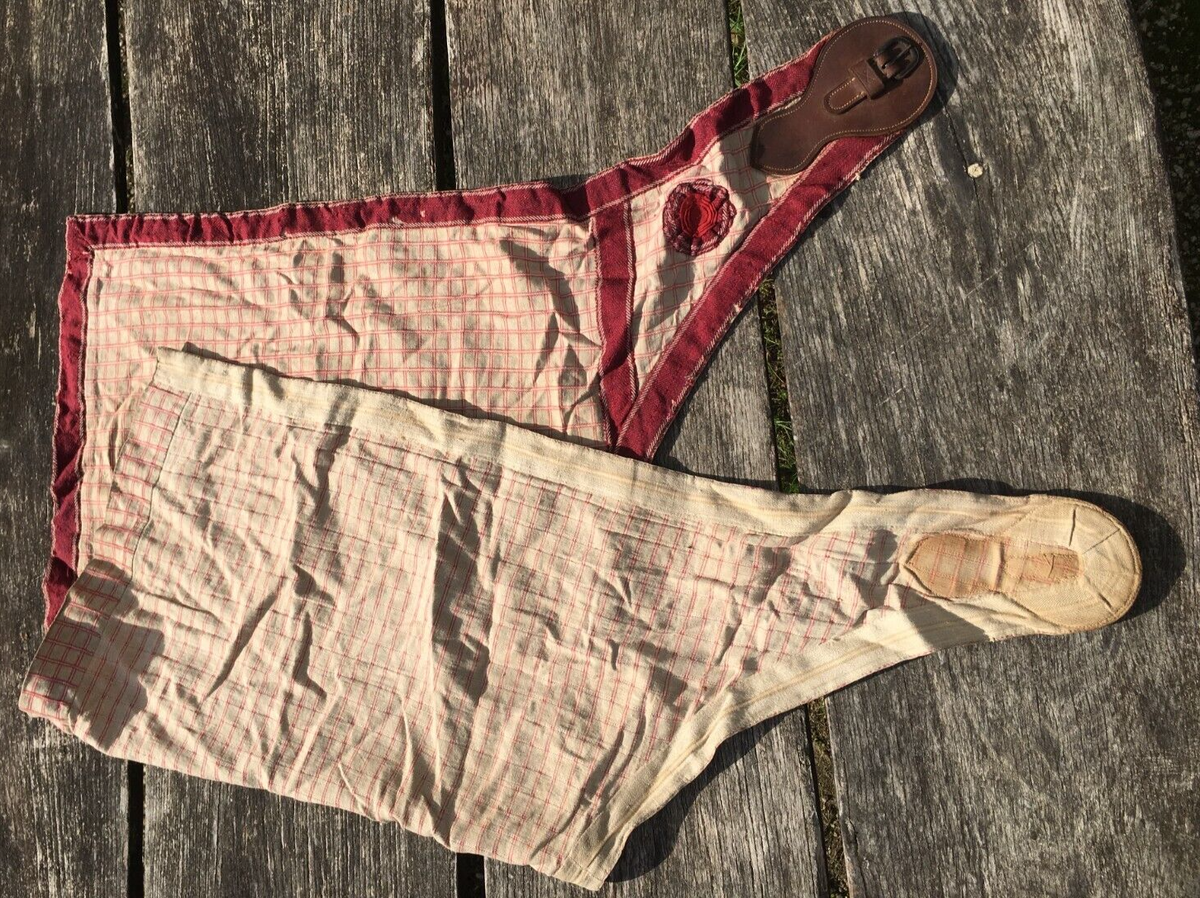 Couverture de cheval en laine du 19ème siècle