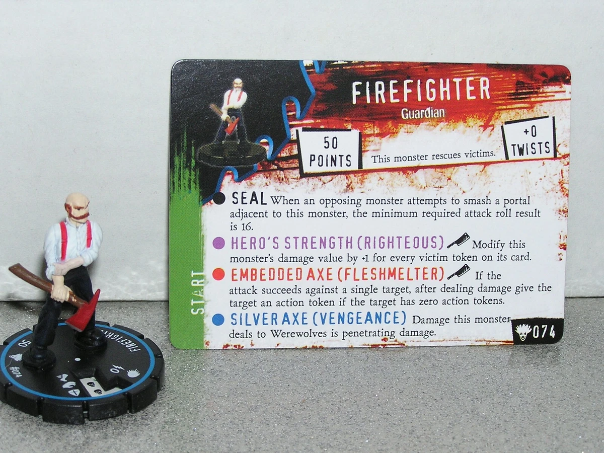 Miniature HorrorClix Dog Soldier 001 + Carte M37 - Occasion, Comme Sur Les Photos