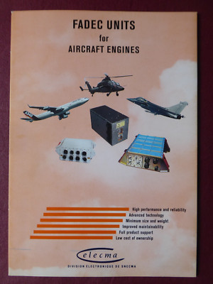 PROSPEKT SNECMA ELECMA ELECTRONIQUE FADEC FLUGZEUG MOTOR BURST AIRBUS TIGER